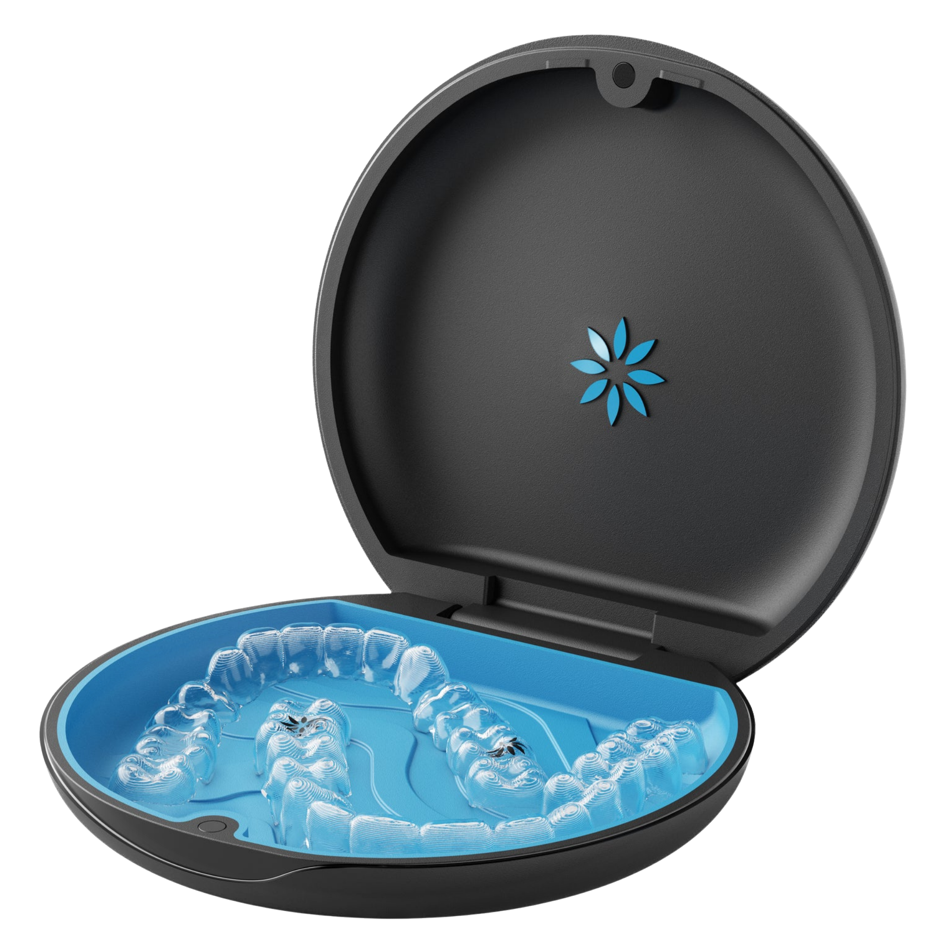 “Step-by-step Invisalign case showing clear aligners designed to straighten teeth, part of the Invisalign journey at Culver City Premium Dental Care.”