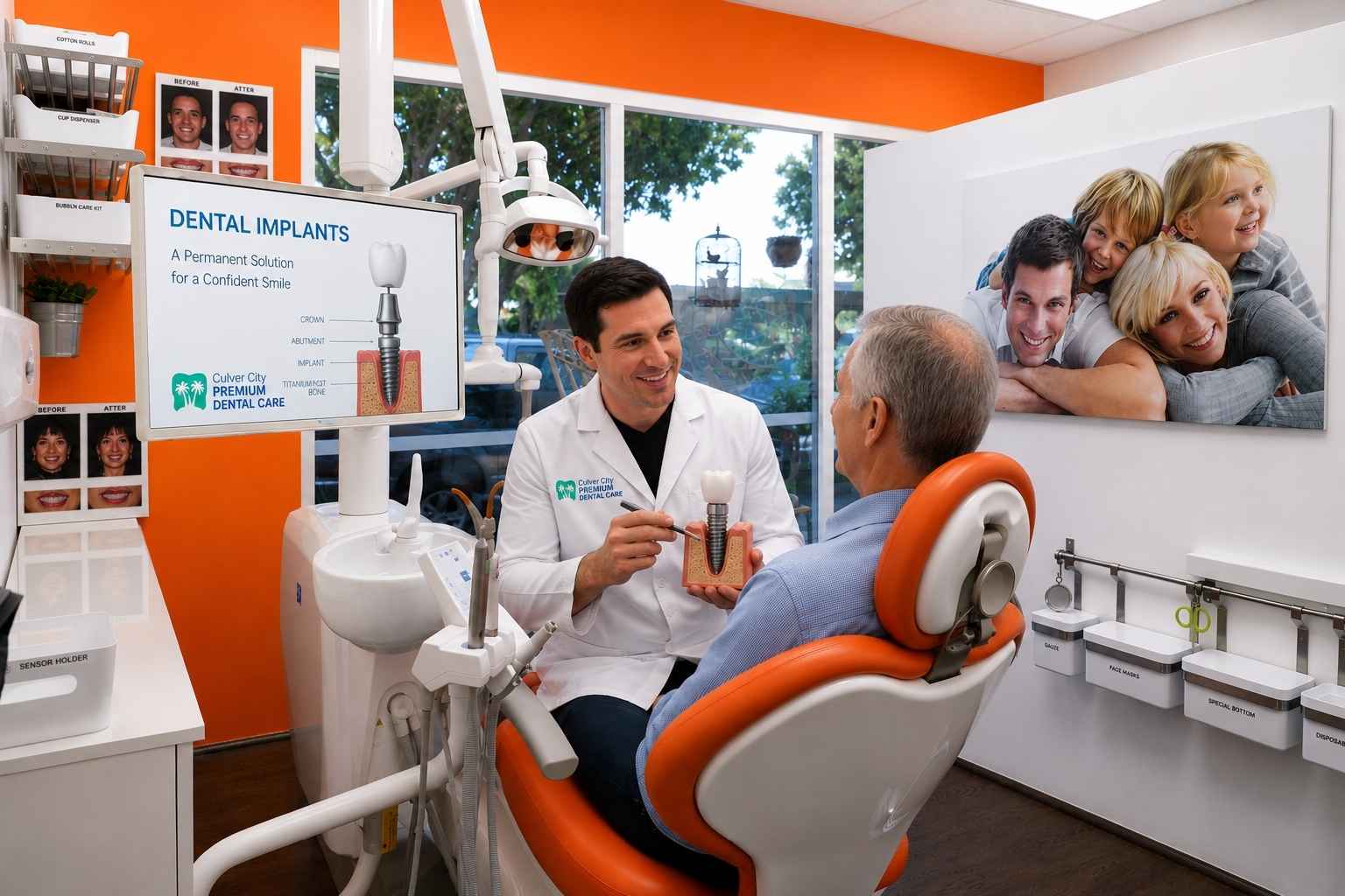 Dental implant consultation in modern Culver City dental clinic