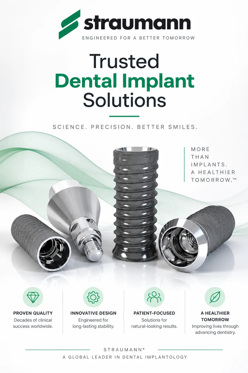 Straumann dental implant components and implant system